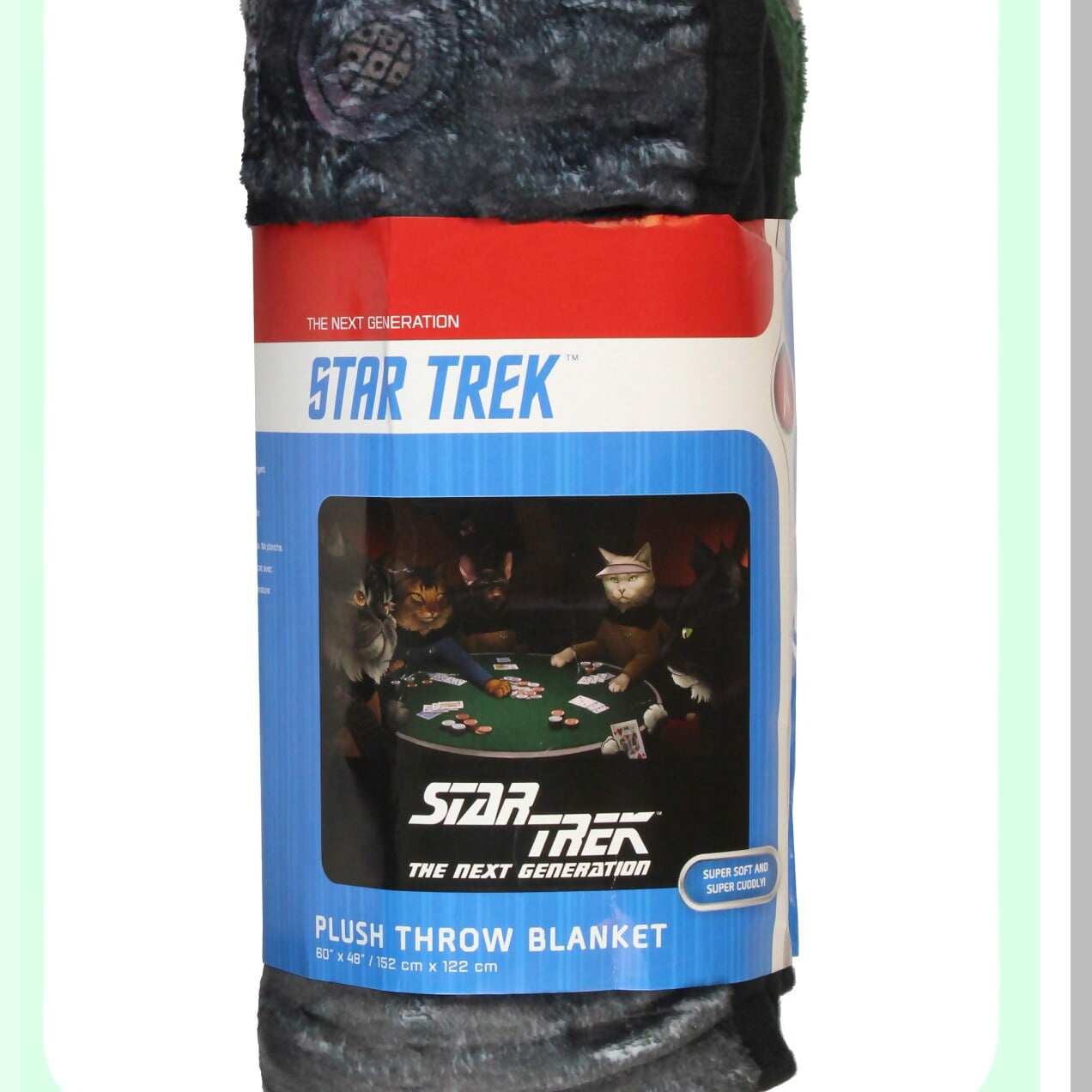 Star Trek TNG Cat Characters Fleece Throw Blanket 60 x48 Cozy Plush Walmart