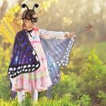 thumbnail image 4 of 1 Juego de capa de Halloween, máscara de alas de mariposa, diadema, capa de ala de mariposa para niñas, 4 of 8