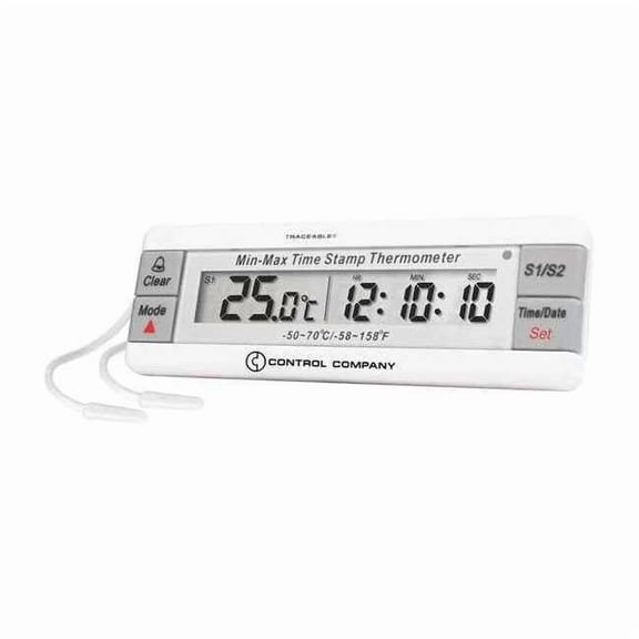 Digital Thermometer, 32 Degrees to 392 Degrees F for Wall or Desk Use