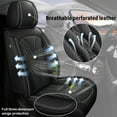 thumbnail image 5 of AOMSAZTO Car Seat Covers Fit for Hyundai Sonata 2004-2024 2025 Car Seat Covers Full Set Faux Leather Breathable and Waterproof Automotive Seat Covers Protector(5 Seats,Black), 5 of 9