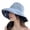 Blue, variant on Women Fashion Reversible Sun Hat Dual Side Wear UV Protection Adjustable Brim Casual Summer Beach Cap Khaki