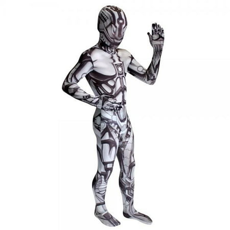 morphsuits kids android monster costume - small 3'-3'5/6-8 years