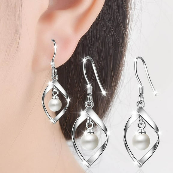 PPgejGEK Women Earrings 18K Gold Plated Swirl Earrings for Women Dangling Boho Dangle Drop Sales