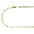 thumbnail image 2 of Real 10K Yellow Gold Diamond Cut Solid Mariner Chain 4mm Necklace 30 Inch, 2 of 6