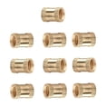 thumbnail image 5 of Wekity Écrous Moletés Filetage Femelle M6x10mm, 100 Pcs OD Laiton Fileté Insert Écrous d'Injection Joint Soudé Hydraulique Kit Assortiment pour Impression 3D Moulage par Injection-0621, 5 of 5