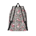 thumbnail image 2 of Lsque Rose Mix Leopard 3 Pattern Canvas Daypack, Durable Backpack, High-quality Versatile Backpack,Vintage Compact Backpack-Medium, 2 of 6