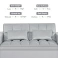 thumbnail image 5 of 54inch Velvent 2-seat Pull Out sofa Couch,3 in 1 Sleeper Sofa,  Adjustable Backrest, 5 of 8