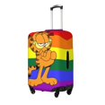 thumbnail image 2 of Cute Anime Cartoon Garfield Travel Suitcase Protective Cover Trunk Case Washable Elastic Luggage Cover Fits X-Large Suitcase Protector Baggage With Concealed Zipper Gifts, 2 of 5