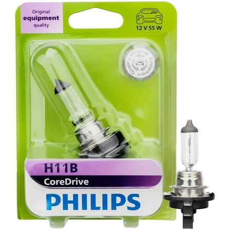 Philips CoreDrive H11B Halogen Headlight Bulb, 1 Pack, Fits Select Vehicles