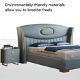 thumbnail image 3 of Light Luxury Bedroom Set 1.5m 1.8m Meters Soft Touch Safe Materials Suitable Comfortable Solid Wood King Bed Frames My Lux Decor Round, 3 of 13