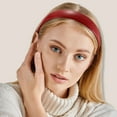 thumbnail image 2 of Unique Bargains Leather Head Bands for Women's Hair Thick Solid Colors Red 1 PCS, 2 of 6