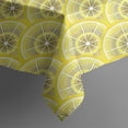 thumbnail image 5 of Yellow Lemon Fruit Slices Yellow Pattern Square Tablecloth,Waterproof Square Table Cover,Wipeable Spillproof Washable Table Cover for Home Kitchen Party Decor 52"x52"(132x132cm), 5 of 6