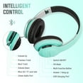thumbnail image 3 of HOSHIYAMA Bluetooth Headphones Over Ear, Wireless Headphones Wired with 40 Hours Playtime Foldable HiFi Stereo Headset with Microphone, Soft Ear Pads, FM/TF for Cellphone/PC, 3 of 10