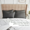 thumbnail image 3 of Southshore Fine Living, Inc. Pillow Covers, Fit Full, Twin or Queen Pillows, 20" x 30", Slate, 3 of 8