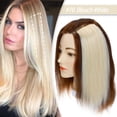 thumbnail image 2 of SEGO Real Remy Human Hair Mini Hair Pad Clip in 100% Human Hair Extensions Short Straight Thick One Piece Hair Pieces for Thinning Hair Topper/Side/Back Use, 2 of 8