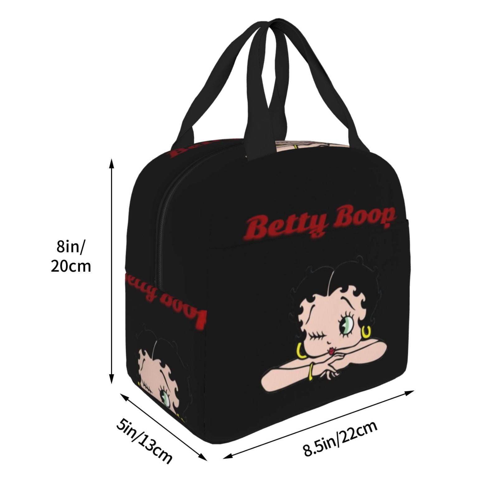 Betty Boop Insulated Lunch Bags Reusable Lunch Box, Cooler Lunch Bag Waterproof Lunch Tote For Picnic Office Work Travel Camping Gifts