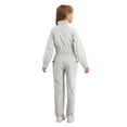 thumbnail image 4 of TSSOE Boys Girls Mechanic Costume Overalls Coverall Workwear Boiler Suit for Workshop Warehouse Ivory 14, 4 of 5