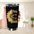 thumbnail image 3 of Gifts For Mom From Daughter - Birthday Gifts For Mom - Mother''s Day Gifts From Daughter - Christmast Gifts, Birthday Presents For Women - Sunflower Mom Gifts Ideas - 20 Oz Black Coffee Tumbler, 3 of 6
