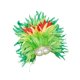 thumbnail image 5 of Tocado de plumas, disfraz, máscara de plumas, accesorios de disfraz, moda, cosplay, fantasía Verde, 5 of 9