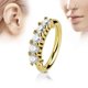 thumbnail image 3 of Anillo de nariz falso de moda Qarigey 1 pieza de cristal no perforante color oro, 3 of 5