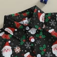 thumbnail image 4 of Okbabeha 6 9 12 18 24Months 2t 3t 4t 5t Toddler Baby Boy Christmas Outfits Santa Print Button Down Shirt +Long Pants Set, 4 of 7