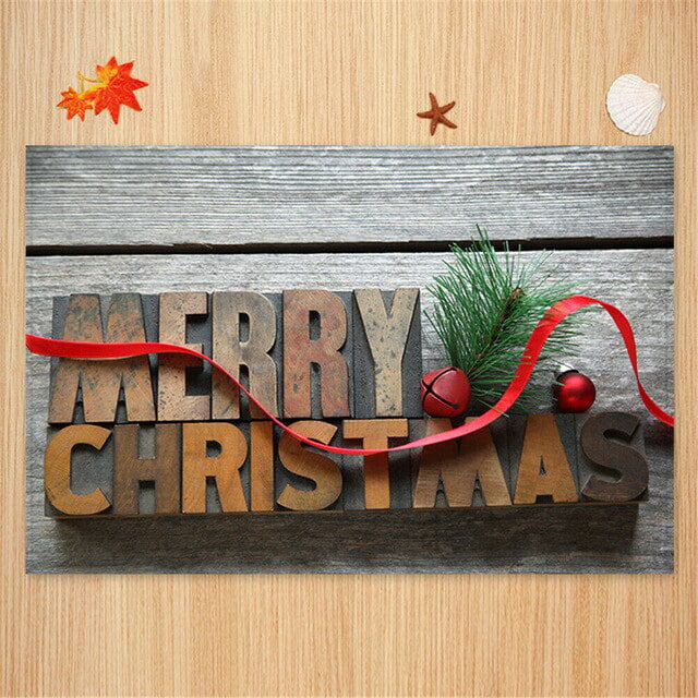Details about   Merry Christmas Mat Flannel Outdoor Carpet Christmas Decorations Home Xmas Santa 