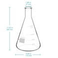 thumbnail image 2 of StonyLab 1 pack Glass 2000 ml Heavy Wall Narrow Mouth Erlenmeyer Flasks with Heavy Duty Rim, 2 of 7