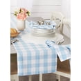 thumbnail image 2 of LIGHT BLUE BUFFALO CHECK TABLE RUNNER 14x72, 2 of 4