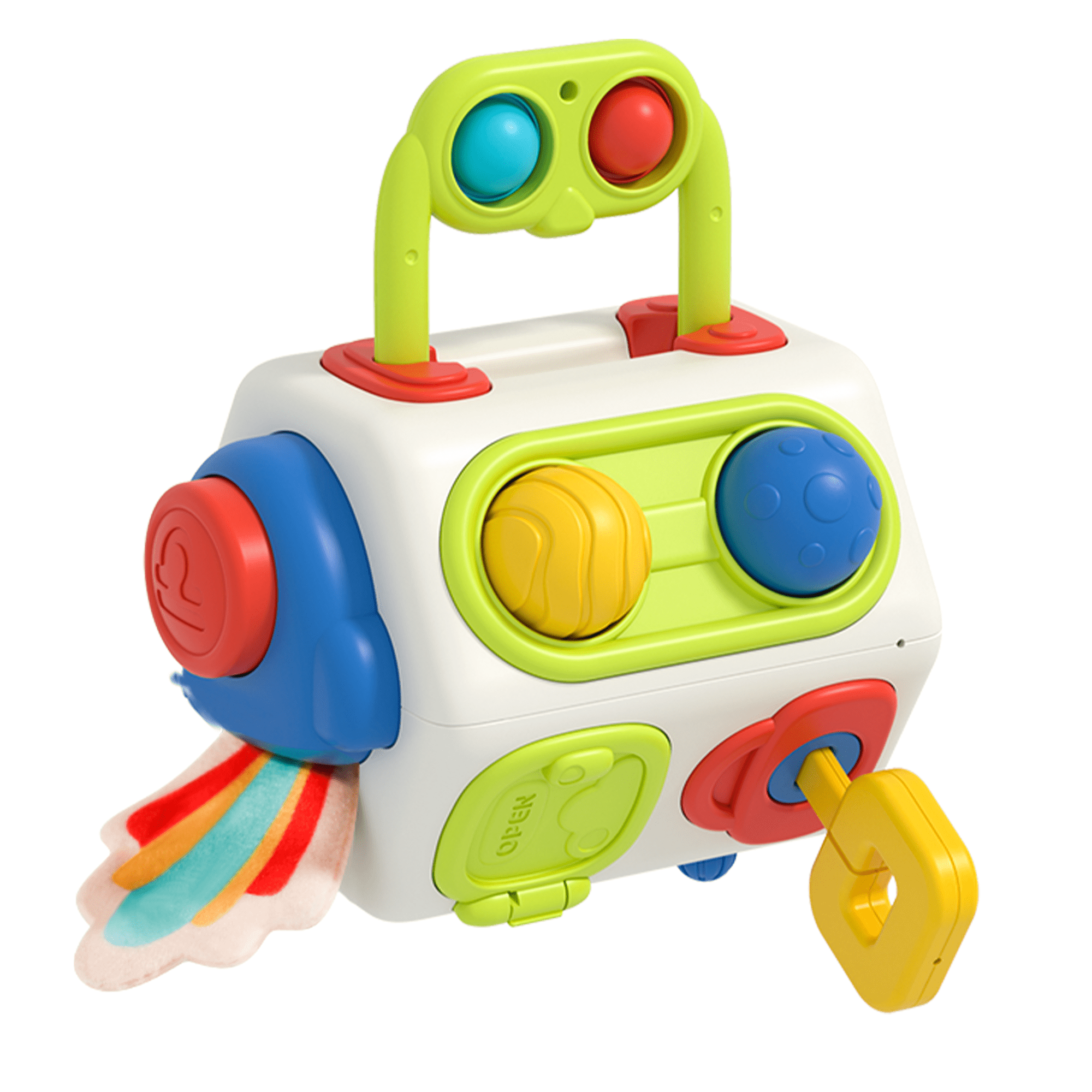 FRESHE Toddlers Toys, 8 in 1 Activity Cube, Montessori Toys for 1 Year Old, Multi-Functional Baby Sensory Toy, Learning Fine Motor Skills