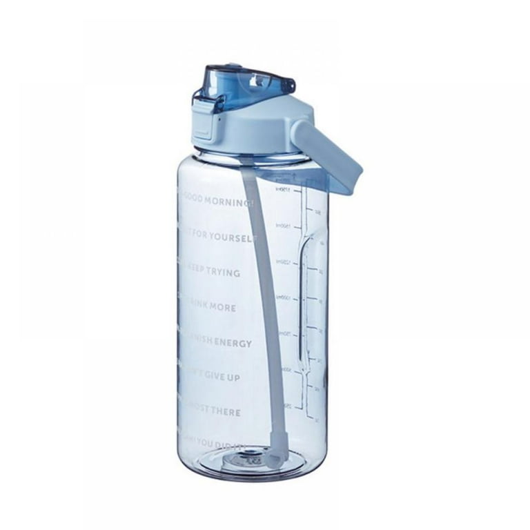 Motivational Water Bottle with Time Marker Ensure You Drink Enough