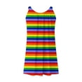 thumbnail image 5 of Vestido de Verano para las Mujeres Impreso sin Mangas Cuello Redondo, Suelto de Rodilla de Longitud Vestido Casual para la Primavera, 5 of 5