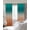 Orange Green, variant on Burnt Orange Teal Ombre Blackout Curtains for Bedroom/Living Room, Thermal Insulated Kitchen Curtains, Modern Gradient Abstract Art Grommet Darkening Window Treatment Drapes 52"x84"x2