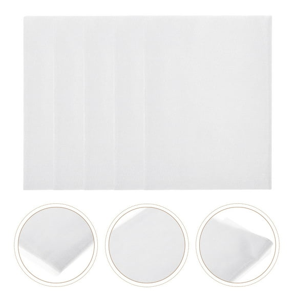 Raindrops White Organza Tulle Fabric 5Pack Nylon For Diy present Wrapping And Home Decoration