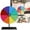 Multi-color, variant on Prize Wheel Spinner with Stand, Spinning Wheel for Prizes, 5.9" 8 Slots Editable Rotating, Table Roulette Wheel, Empty Wheel of Fortune for Game Props, Prize Wheel Wall Mounted