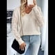 thumbnail image 5 of Camisas de Larga para Mujer, Blusas de Encaje con Cuello en V, Blusas Informales de Negocios, Conjuntos de Moda de Otoño, Ropa Albaricoque XXL, 5 of 9