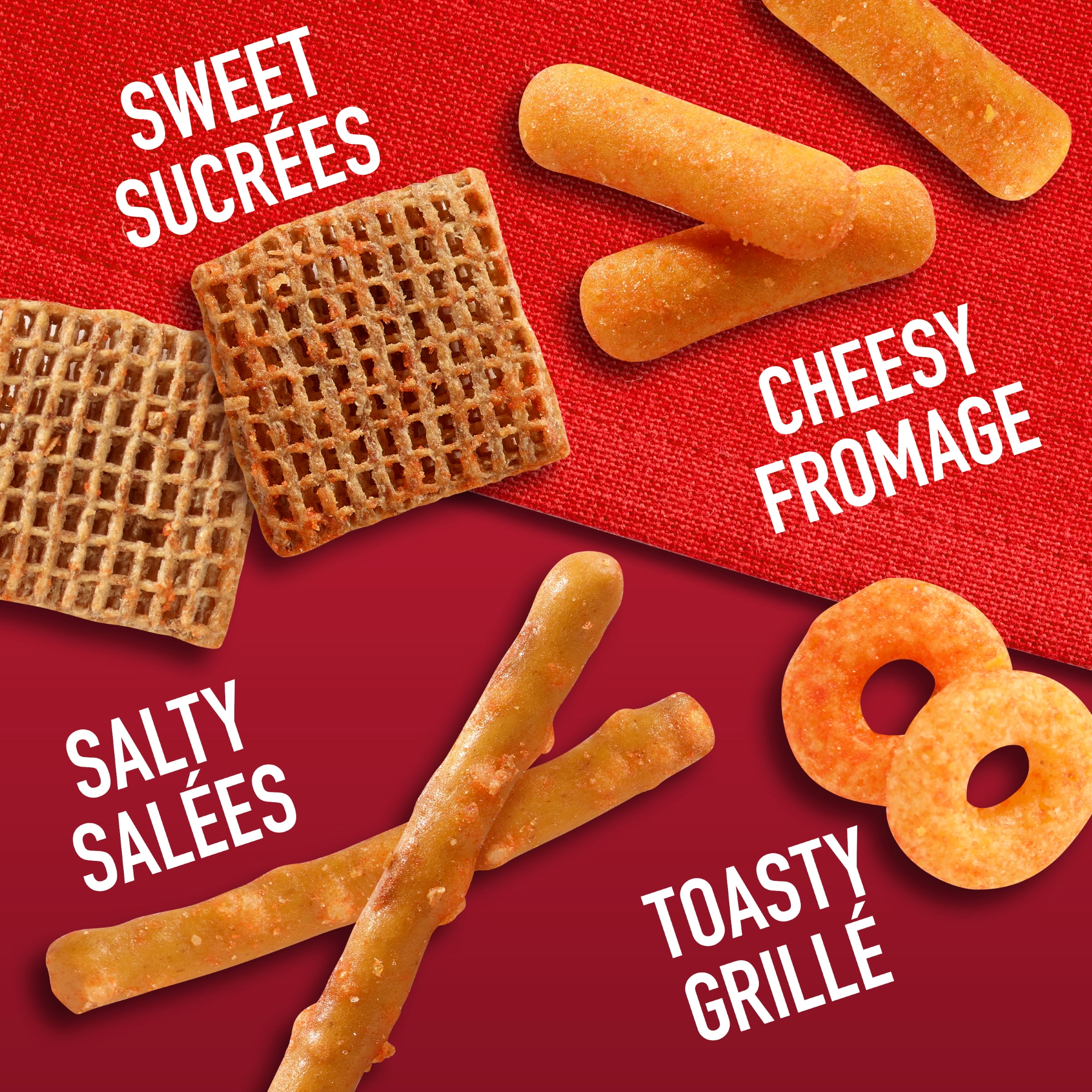 Crispers Bits & Bites BBQ Snack and Cracker Mix, barbecue, 145 g