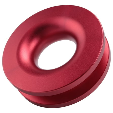 Aluminum RECOVERY RING SNATCH-RING 41000Lb for 3/8 1/2Inch Synthetic Winch Rope RED