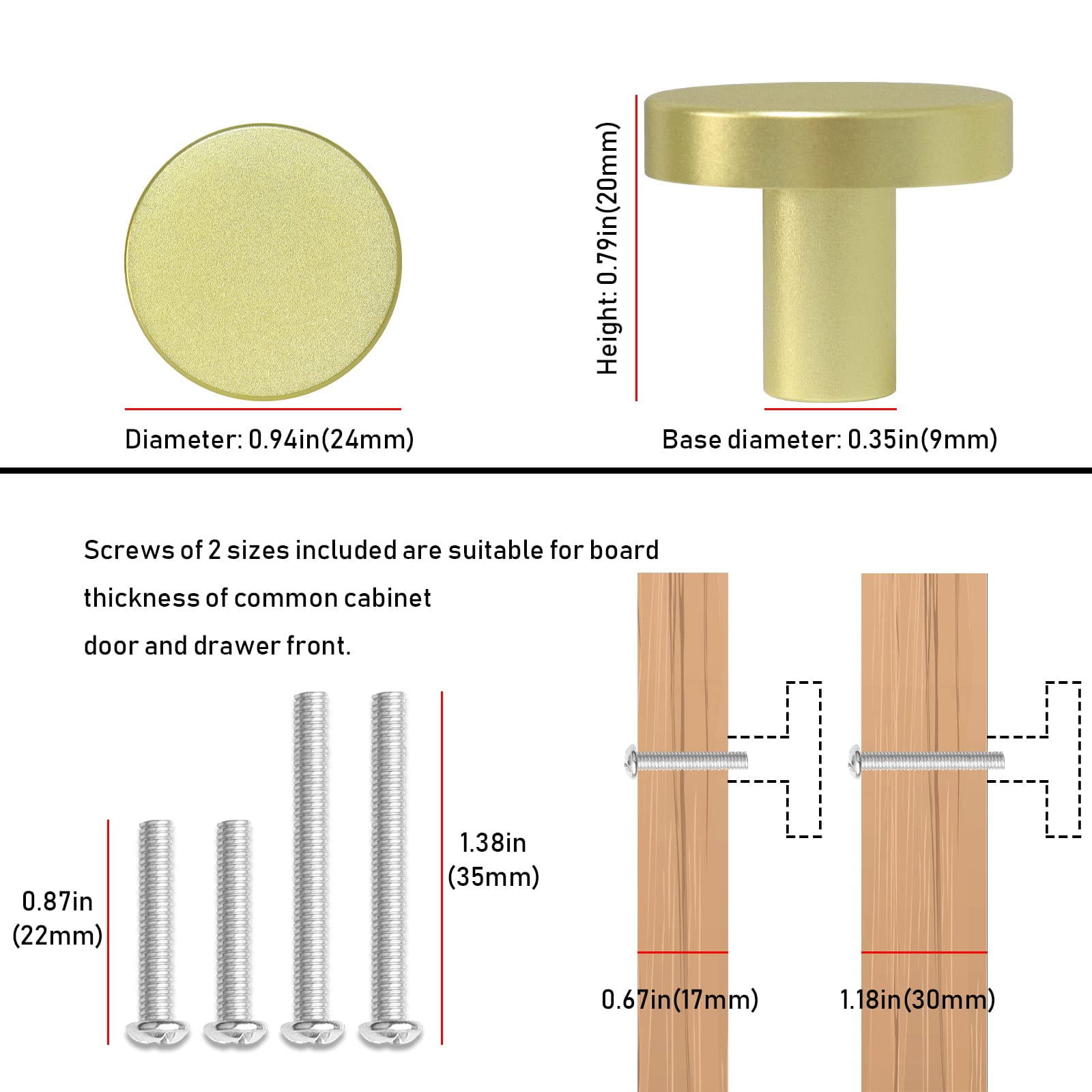 30 Packs Kitchen Cabinet Knobs Brushed Nickel Silver-Pull Hardware Handle,Drawer knobs for Kitchen Cupboard Door,Bedroom Dresser Drawerwith Long Short Screws