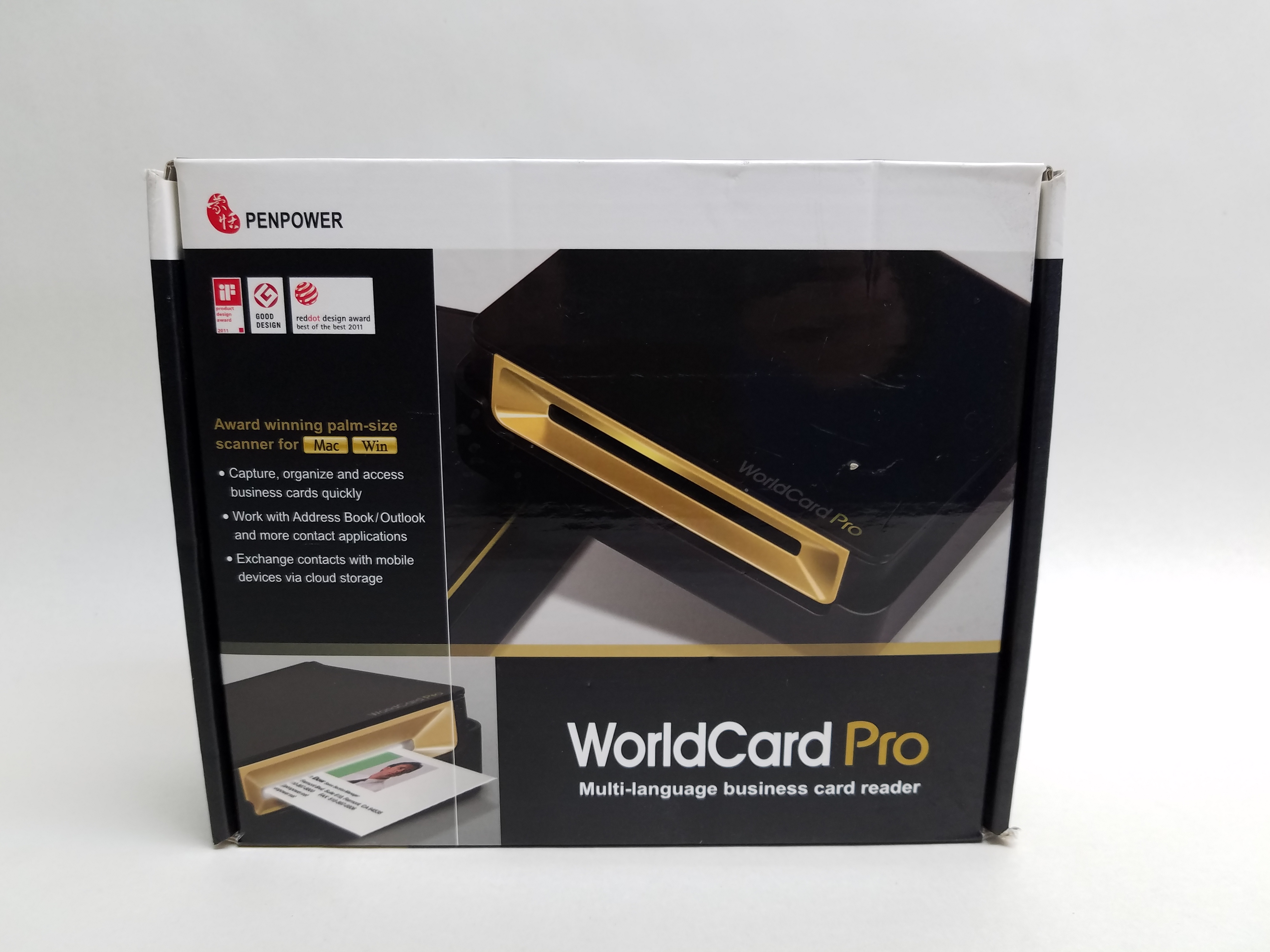 Used New PenPower WCU02A WorldCard Pro Business Card Scanner (Win/Mac