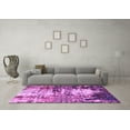 thumbnail image 3 of Ahgly Company Indoor Rectangle Abstract Purple Modern Area Rugs, 4' x 6', 3 of 4