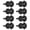 Black, variant on BIMZUC 8Pcs Violin Mute Adjustable Rubber Silencer Single Hole Practice Parts Accessories Brown (4.72 inches / 12 cm) Durable Stringed Instrument Mutes for Premium Sound Control[cite: 1]