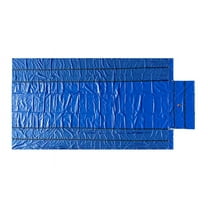 Airbag/Parachute Fabric Blue Ultra Light Lumber Tarp 16' x 27' (4' Drop) - 14 Oz Vinyl Lumber Tarps for Flatbed Truck & Trailer