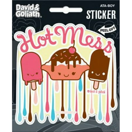 Stickers Dice - David and Goliath Hot Mess Die Cut Sticker 45134S
