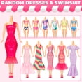 thumbnail image 4 of Kit de 70 piezas de ropa y accesorios para muñecas que incluye 4 vestidos de princesa, 8 vestidos de moda, 3 blusas, 3 pantalones, 2 trajes de baño tipo bikini, 20 zapatos, 10 perchas, 20 accesorios p, 4 of 6