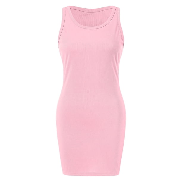 Vestido sin mangas de verano para mujer con falda ajustada y sexy