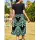 thumbnail image 5 of Vestido Zeagoo, casual, floral, de verano, para mujer, talla grande, 5 of 6