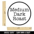 thumbnail image 2 of Medium Dark Roast Coffee Label Self-Inking Rubber Stamp Ink Stamper - Brown Ink - Medium 1 Inch, 2 of 7