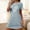 Blue_1, variant on Elvqul Womens Nightgowns Sleepwear for Women Short Short Sleeve Oversized Blue Nightgowns