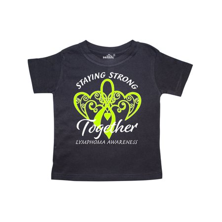 

Inktastic Lymphoma Awareness Staying Strong Together Gift Toddler Boy or Toddler Girl T-Shirt