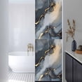 thumbnail image 2 of Abstract Marble Texture Window Privacy Film Grey Shinny Gold Gradient Art Decorative Glass Window Film UV Blocking Static Cling Non-Adhesive Sticker Covering for Home Door 23.6 x 78.7 inches, 2 of 8